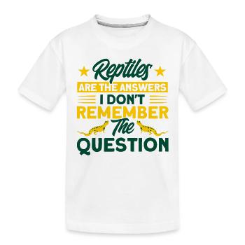 Reptile Serpent Reptiles Cadeau - T-shirt bio Premium Enfant - blanc - Devant