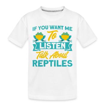 Snake Reptile Lovers Reptile Cadeau - T-shirt bio Premium Enfant - blanc - Devant