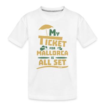 Majorque Vacances d’été Îles Baléares - T-shirt bio Premium Enfant - blanc - Devant