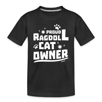 Ragdoll Cat Pet Enfants Cadeau Bébé - T-shirt bio Premium Enfant - noir - Devant