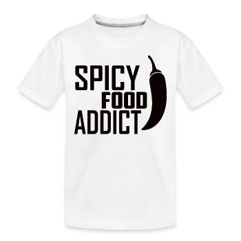 Spicy food spices chilli pepper spicy food - Kids' Premium Organic T-Shirt - white - Front