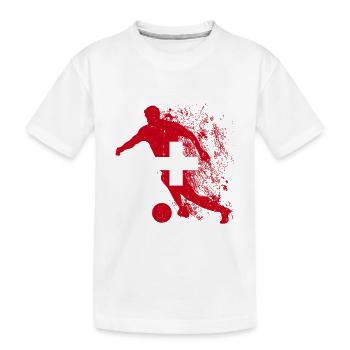 Swiss National Team Football World Cup - Kids' Premium Organic T-Shirt - white - Front