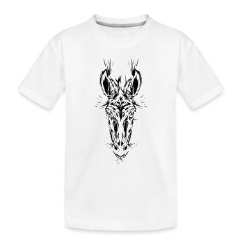Donkey Horse Head - Kids' Premium Organic T-Shirt - white - Front