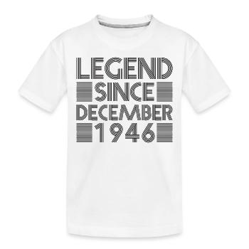 Legenden Geburtstag Dezember 1946 geboren Geschenk - Kinder Premium Bio T-Shirt - Weiß - Vorne
