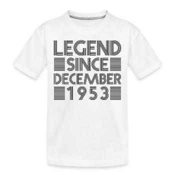 Legenden Geburtstag Dezember 1953 geboren Geschenk - Kinder Premium Bio T-Shirt - Weiß - Vorne