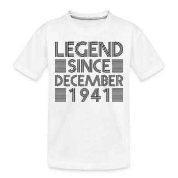 Legenden Geburtstag Dezember 1941 geboren Geschenk - Kinder Premium Bio T-Shirt - Weiß - Vorne