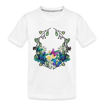 Frühlingsanfang Jahreszeit Naturliebhaber Umwelt - Kinder Premium Bio T-Shirt - Weiß - Vorne