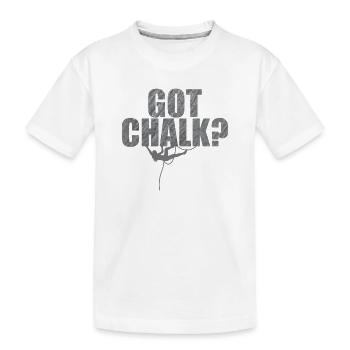 Vous avez de la craie? Hobby Escalade Bloc Sports - T-shirt bio Premium Enfant - blanc - Devant