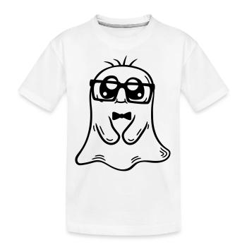 Sympathique Nerd Ghost Comic - T-shirt bio Premium Enfant - blanc - Devant
