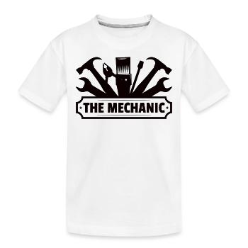 Mechanic Technician Craftsman Garage Car Hobbyist - Kids' Premium Organic T-Shirt - white - Front