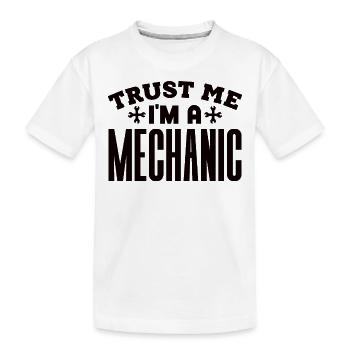 Mechanic Technician Craftsman Garage Car Hobbyist - Kids' Premium Organic T-Shirt - white - Front