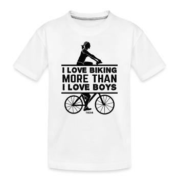 Mädchenfahrrad Fahrradtour Sport MTB - Kinder Premium Bio T-Shirt - Weiß - Vorne