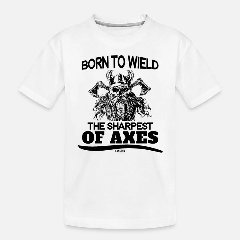 Wikinger - Kinder Premium Bio T-Shirt - Weiß