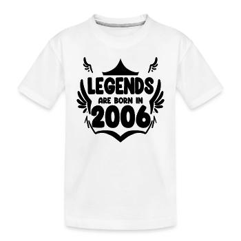 2006 - Kinder Premium Bio T-Shirt - Weiß - Vorne