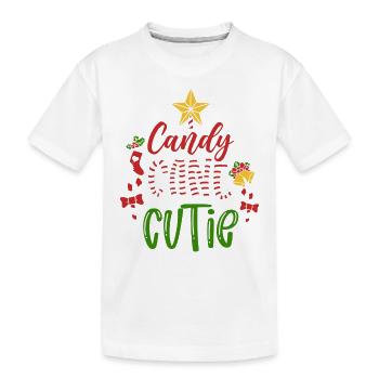 Candy Cane Cutie - T-shirt bio Premium Enfant - blanc - Devant