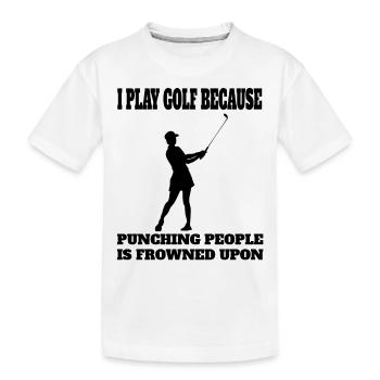 Golf Golf Club Golfer Citation Balle de Golf - T-shirt bio Premium Enfant - blanc - Devant