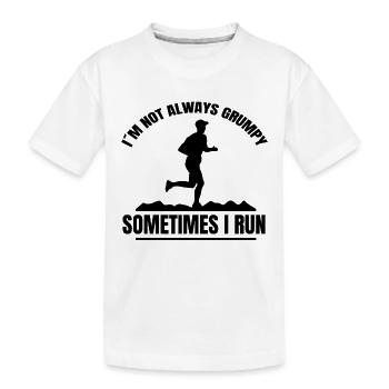 Jogger cardio fit jogging course d’entraînement - T-shirt bio Premium Enfant - blanc - Devant