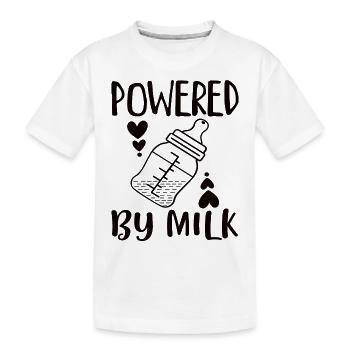 Nouveau-né Naissance Lait alimentaire - T-shirt bio Premium Enfant - blanc - Devant