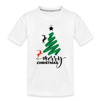 Noël, noël, noël, noël, noël, noël, noël, noël - T-shirt bio Premium Enfant - blanc - Devant
