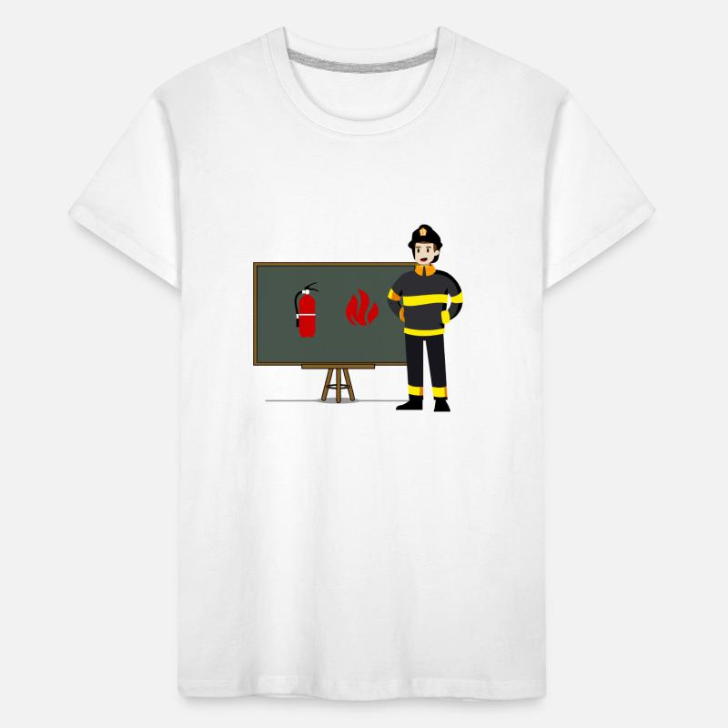 Fireman Kids' Premium Organic T-Shirt
