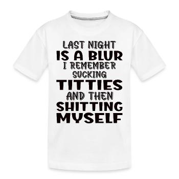 Nouveau-né Naissance Lait alimentaire - T-shirt bio Premium Enfant - blanc - Devant