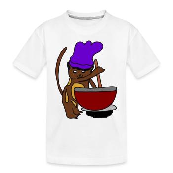 Cat Making Biscuits Meme Cat Making Biscuits - Kids' Premium Organic T-Shirt - white - Front