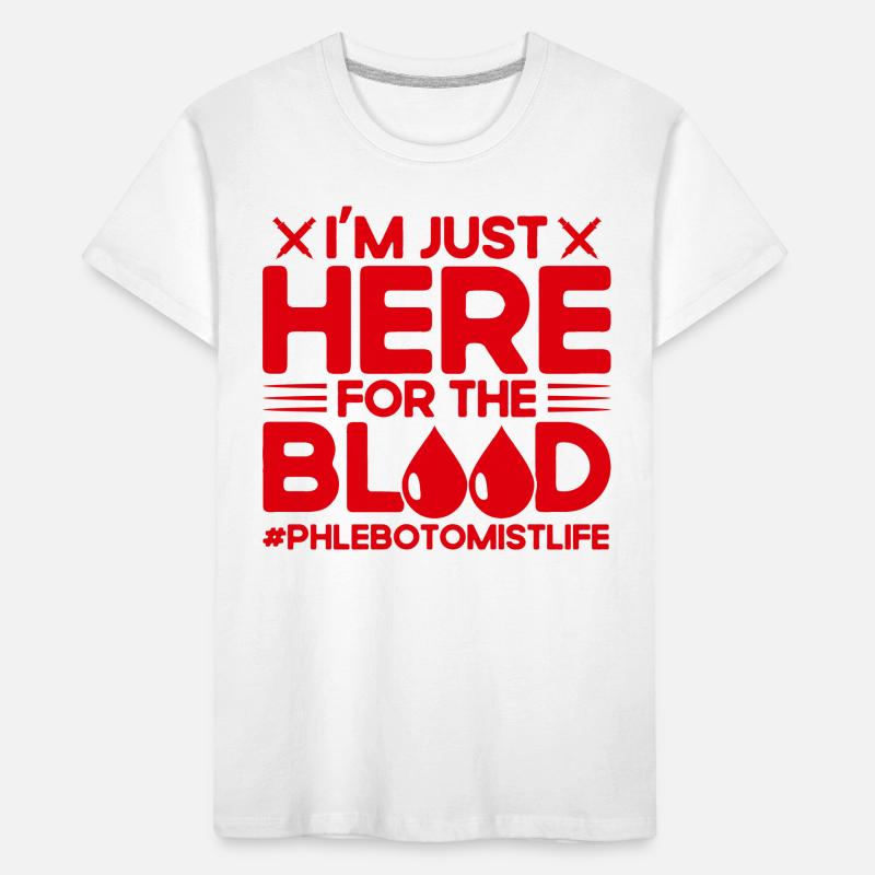 Phlebotomist Blood Sampling Phlebotomy Laboratory Geschen Kids' Premium Organic T-Shirt