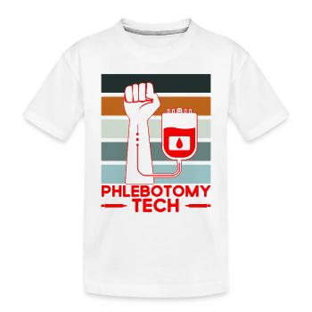 Phlébotomie Échantillon de sang Phlébotomiste Tech Cadeau - T-shirt bio Premium Enfant - blanc - Devant