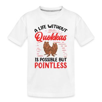 La vie de quokka sans quokka marsupial - T-shirt bio Premium Enfant - blanc - Devant