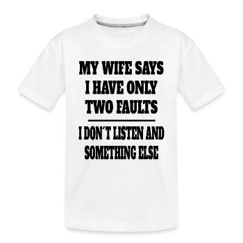 Ehepaar Ehefrau Frauen Ehemann Hochzeit Männer Ehe - Kinder Premium Bio T-Shirt - Weiß - Vorne