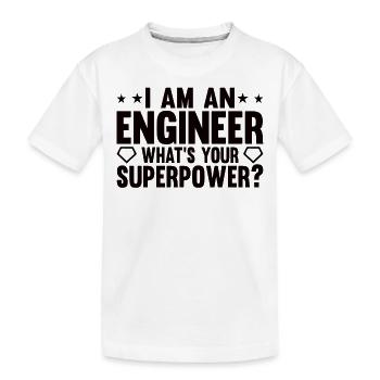 Ingénieur Cerveau Génie mécanique Génie électrique Mathématiques - T-shirt bio Premium Enfant - blanc - Devant