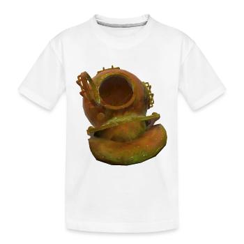 Diving Underwater Diving - Kids' Premium Organic T-Shirt - white - Front