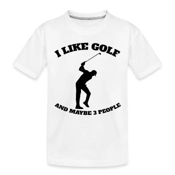 Golf Golf Club Golfer Citation Balle de Golf - T-shirt bio Premium Enfant - blanc - Devant