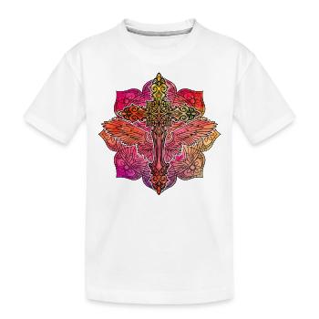 Christianity Cross - Kids' Premium Organic T-Shirt - white - Front