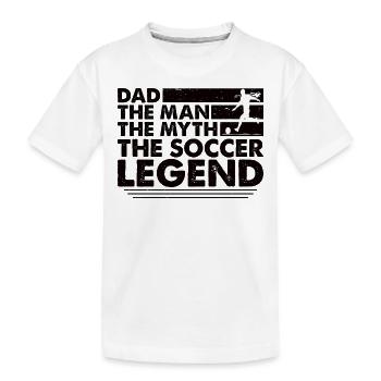 Father Football Dad Football Player - Kids' Premium Organic T-Shirt - white - Front