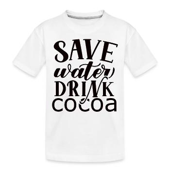Je suis un buveur de chocolat chaud Choco Drink - T-shirt bio Premium Enfant - blanc - Devant