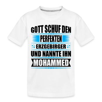 Erzgebirge Mann Namen Sachsen Mohammed - Kinder Premium Bio T-Shirt - Weiß - Vorne