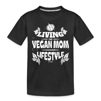 végétalien - T-shirt bio Premium Enfant - noir - Devant
