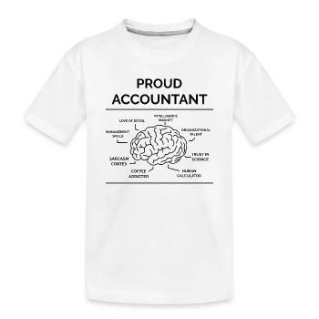 Comptable - T-shirt bio Premium Enfant - blanc - Devant