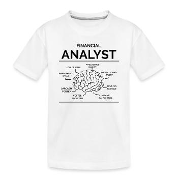 Analyste financier - T-shirt bio Premium Enfant - blanc - Devant