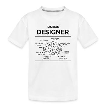 Styliste - T-shirt bio Premium Enfant - blanc - Devant