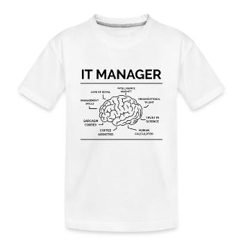 Responsable informatique - T-shirt bio Premium Enfant - blanc - Devant