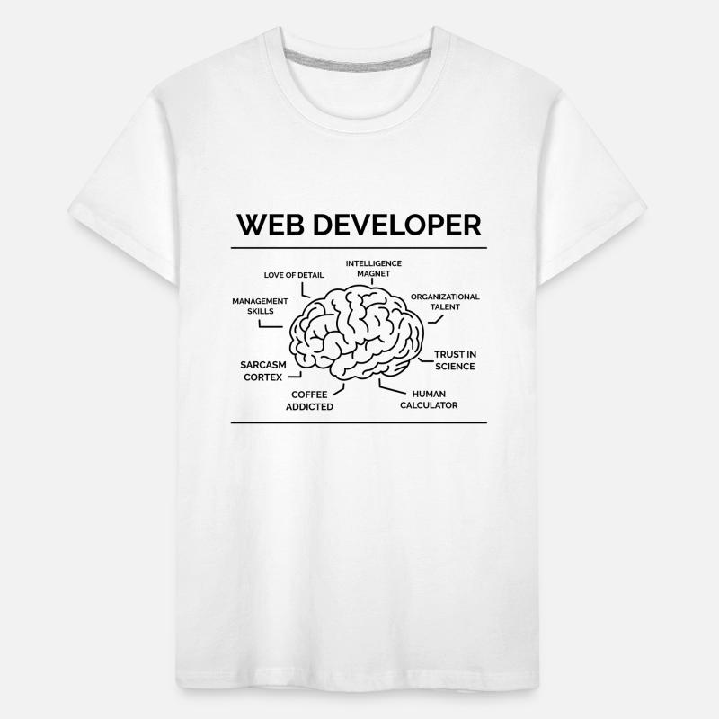 Web Developer Programmer Kids' Premium Organic T-Shirt