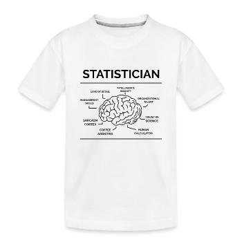 Statisticien Mathématicien - T-shirt bio Premium Enfant - blanc - Devant