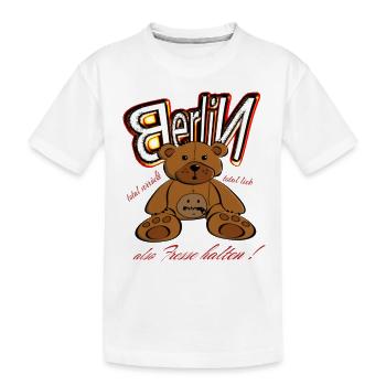 Berliner Schnauze - Kinder Premium Bio T-Shirt - Weiß - Vorne