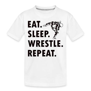 Wrestling Ringen Wrestler Ringer Geschenk - Kinder Premium Bio T-Shirt - Weiß - Vorne