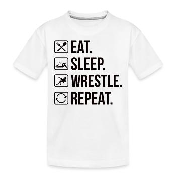 Lutte Lutte Cadeau de lutteur lutteur - T-shirt bio Premium Enfant - blanc - Devant