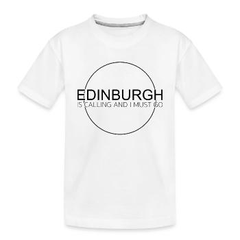 Citation d’Édimbourg - T-shirt bio Premium Enfant - blanc - Devant