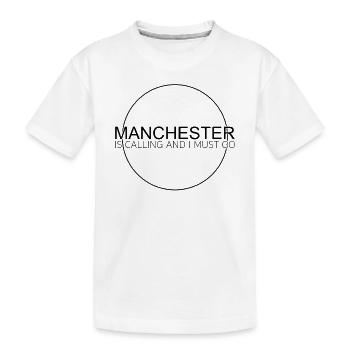 Manchester Spruch - Kinder Premium Bio T-Shirt - Weiß - Vorne