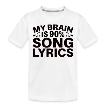 Vinyl Musiker Retro Musik Vinyl Vintage Musizieren - Kinder Premium Bio T-Shirt - Weiß - Vorne